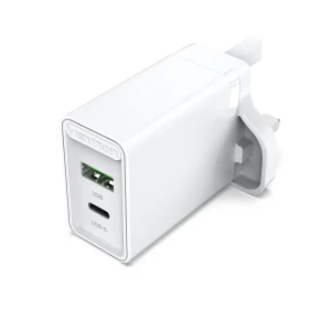 Vention 2-Port USB (A+C) Wall Charger (18W + 20W PD)